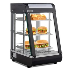 3 Tiers 15" Commercial Catering Food Warmer Tabletop Pastry Food Display Case