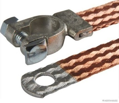 Für HERTH+BUSS ELPARTS 52287025 Earth Strap 52287025 Cable cathode Copper, eyel