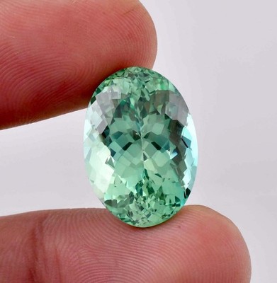 Flawless Natural 18 x 12 mm Bi-Color Parti Sapphire GIT Certified Loose Gemstone
