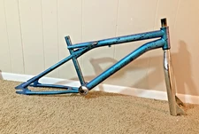 1998 Dyno Frameset, Air/compe splatterpaint Color shift,  BMX Mid School