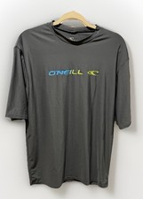 Men  s Dark Grey O  neill XL Rash Guard 50 UV Protection