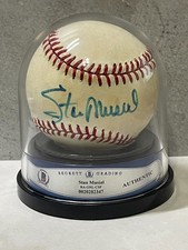 Stan Musial Autographed Rawlings Baseball - Beckett Authenticated Encapsulated