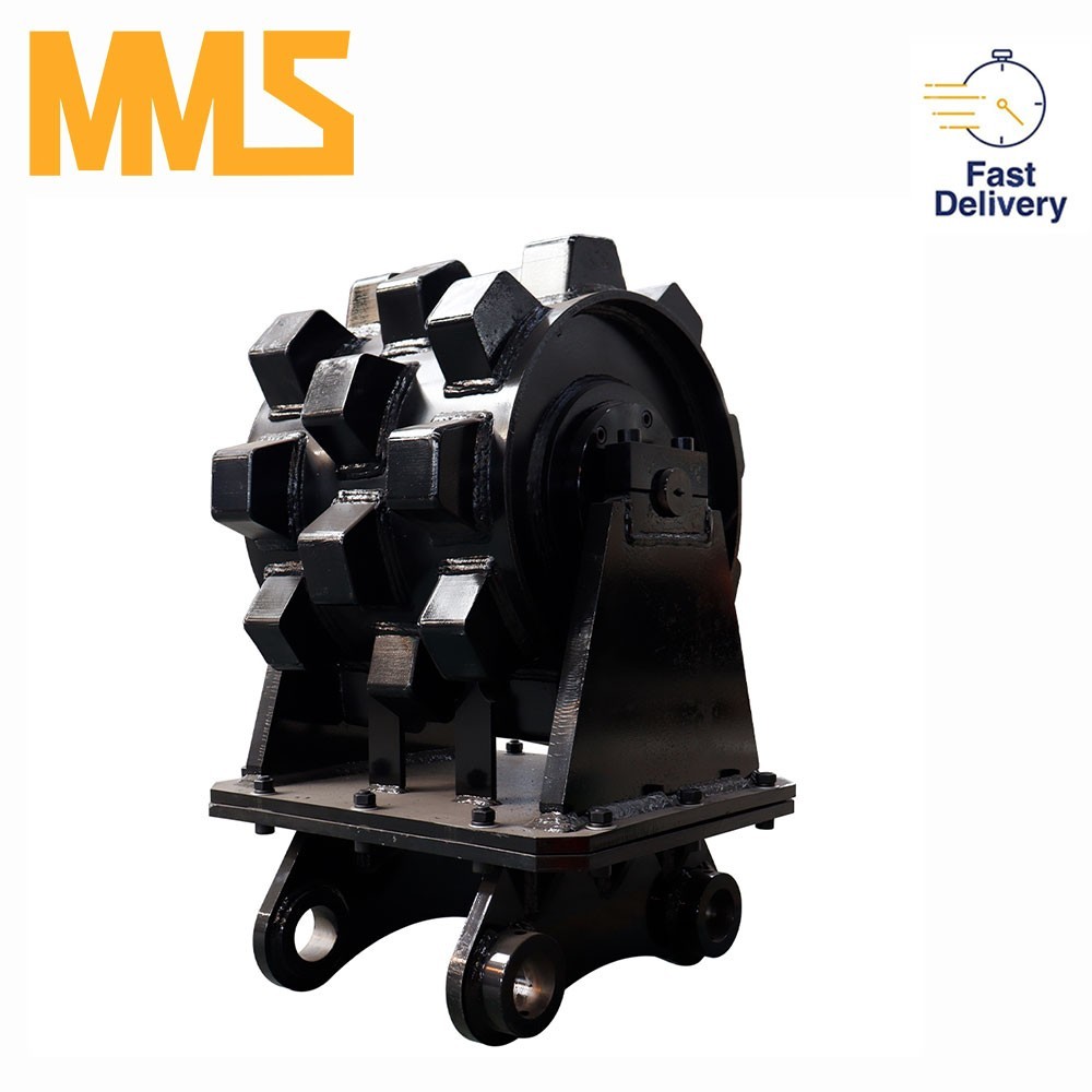 MMS CAT 307 Excavator Compaction Wheel Soil Trench Backfill Attachment