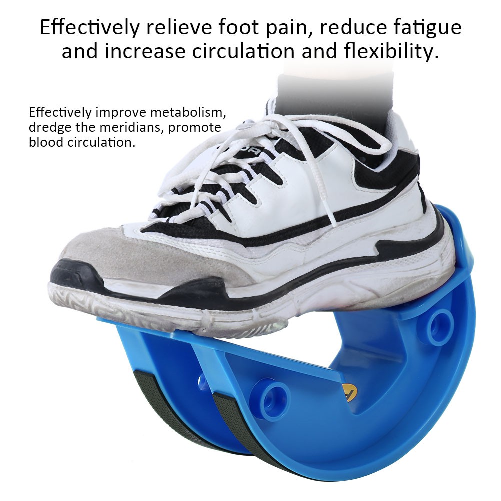 Foot Rocker Calf Stretcher Foot Massage Fatigue Relieve Fitness Blue BLW