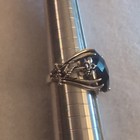 Silvertone Jeweled Statement Ring — photo 4