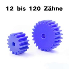 Zahnräder Modul 2 aus Kunststoff gefräst 12 bis 120 Zähne Stirnrad Nylon Plastik