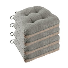 Non Slip Chair Cushions for Dining Chairs Set of 4 Kitchen Chair Cushions 18"...