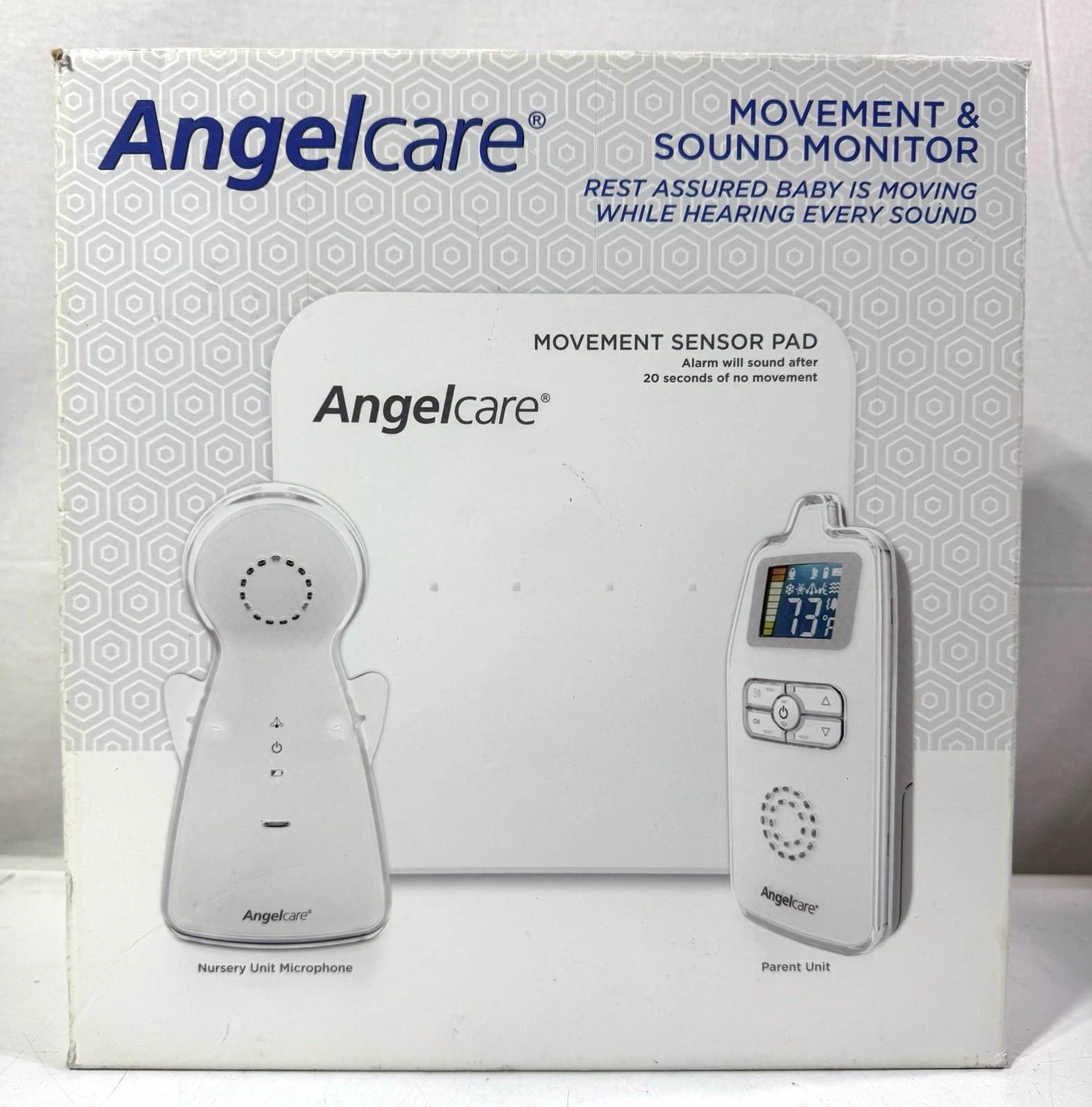 NEW - Angelcare Movement and Sound Monitor with Under-the-Mattress Sensor Pad
