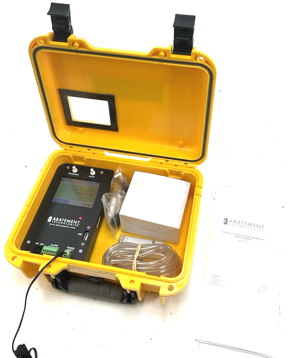 Abatement Technologies PPM3-S Portable Differential Pressure Monitor (Manometer)