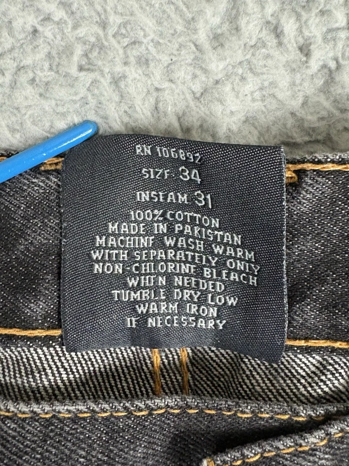 Vtg Joker Jeans Mens 32x29 Black Baggy Relaxed Skater Grunge Hip Hop Y2K 90s - Image 4 of 4