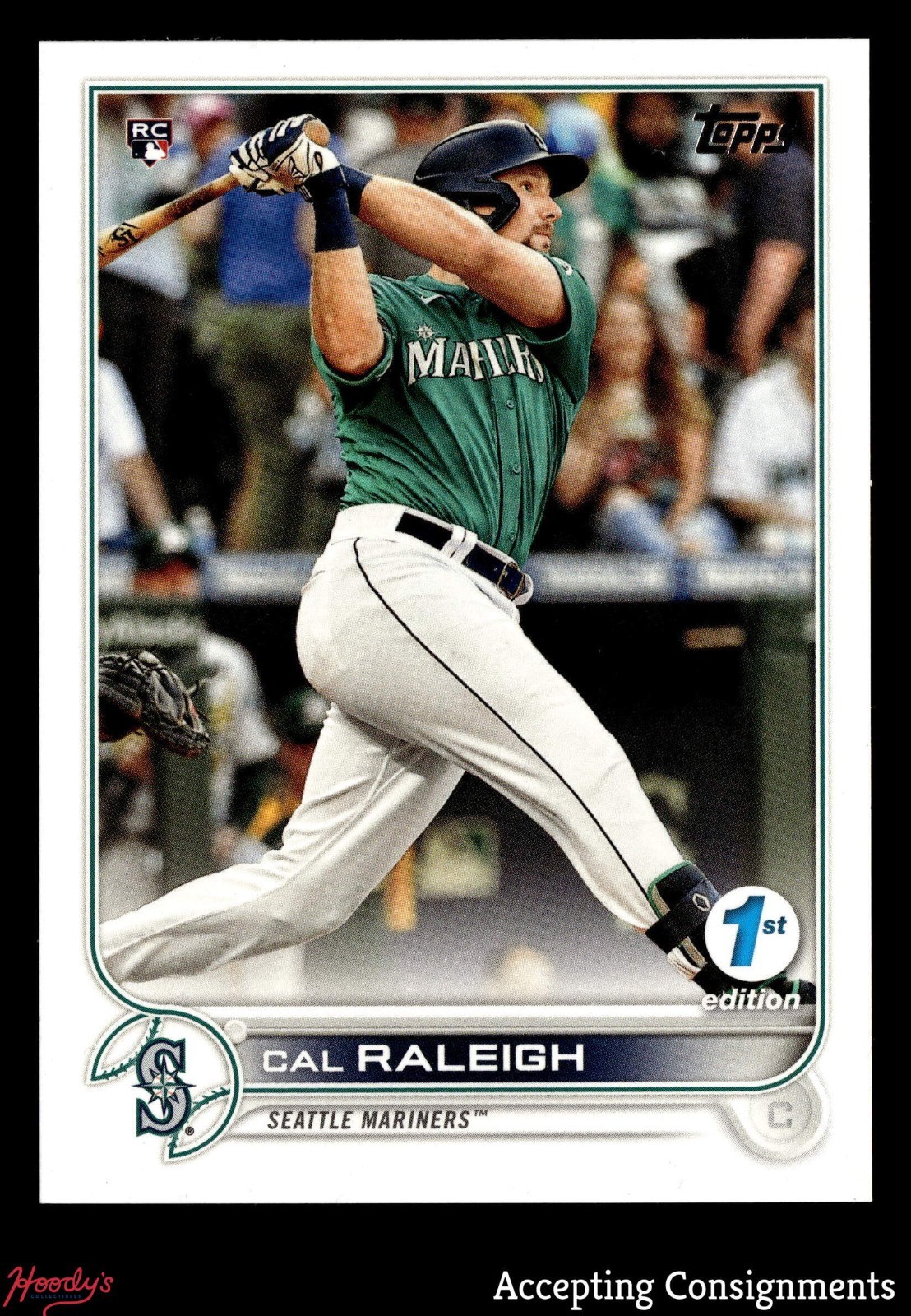 2022 Topps 1st Edition #277 Cal Raleigh RC ROOKIE MARINERS