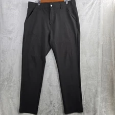 BYLT Premium Basics Kinetic Pant Mens Size 38 Black Chino Stretch Casual