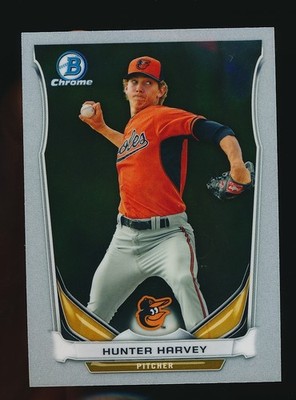 HUNTER HARVEY   2014 Bowman Chrome Draft #CTP-27 Baltimore Orioles