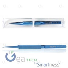 RELIFE PRECISION TWEEZERS RT-15C TITANIUM ALLOY AND CERAMIC CURVED TIP