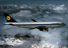 Airbus A300 Lufthansa Munich Germany vintage postcard y622