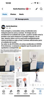 #ad Vendo Fabulosa Maquina Para Tu Cara 14.950 y la estoy vendiendo en $3000. $3000.00