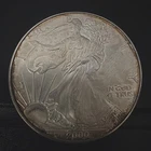 2000 American Silver Eagle, Rim Toned, 1oz Fine Silver