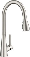 Kitchen Faucet with Pull down Sprayer, Brushed Nickel, Classic High Arc Stainles
