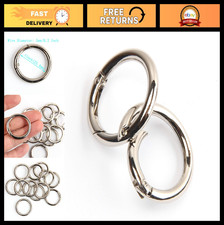 15pcs Trigger Spring O Rings Carabiner Clips for Keyrings, Bags  Purses - Silve