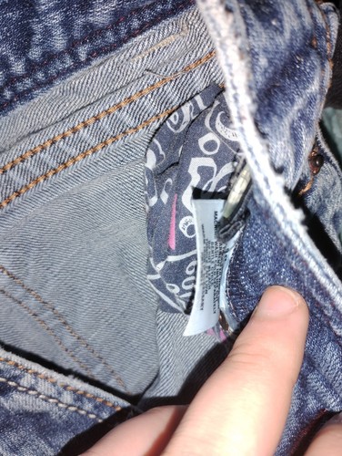 Size 8 Lot 3 Kids Jeans Place Mix Brands Denim Cotton Blue Black - Picture 2 of 4