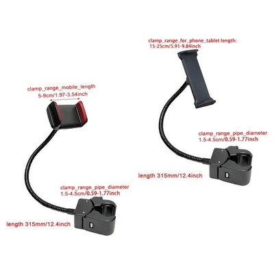 Schwanenhals -Handy -Tablet -Clip für Mic Ständer am Nachttäler in