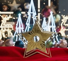 Dior Gold Star Ornament Decoration Holiday Limited Edition Collectible Advent