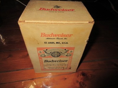 R080413 Entrümpelung Vintage zum Verkauf Budweiser Isolierflasche Box zE