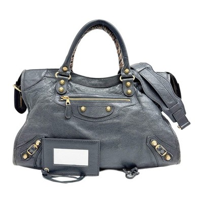 BALENCIAGA The City Grey Leather Two Way Bag | eBay