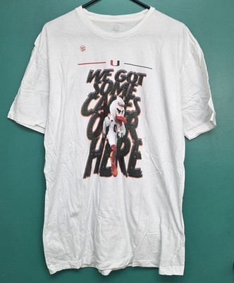 Dyme Life Miami Hurricane Sabastian The Ibis We Have Some Canes Over Here XL Tee