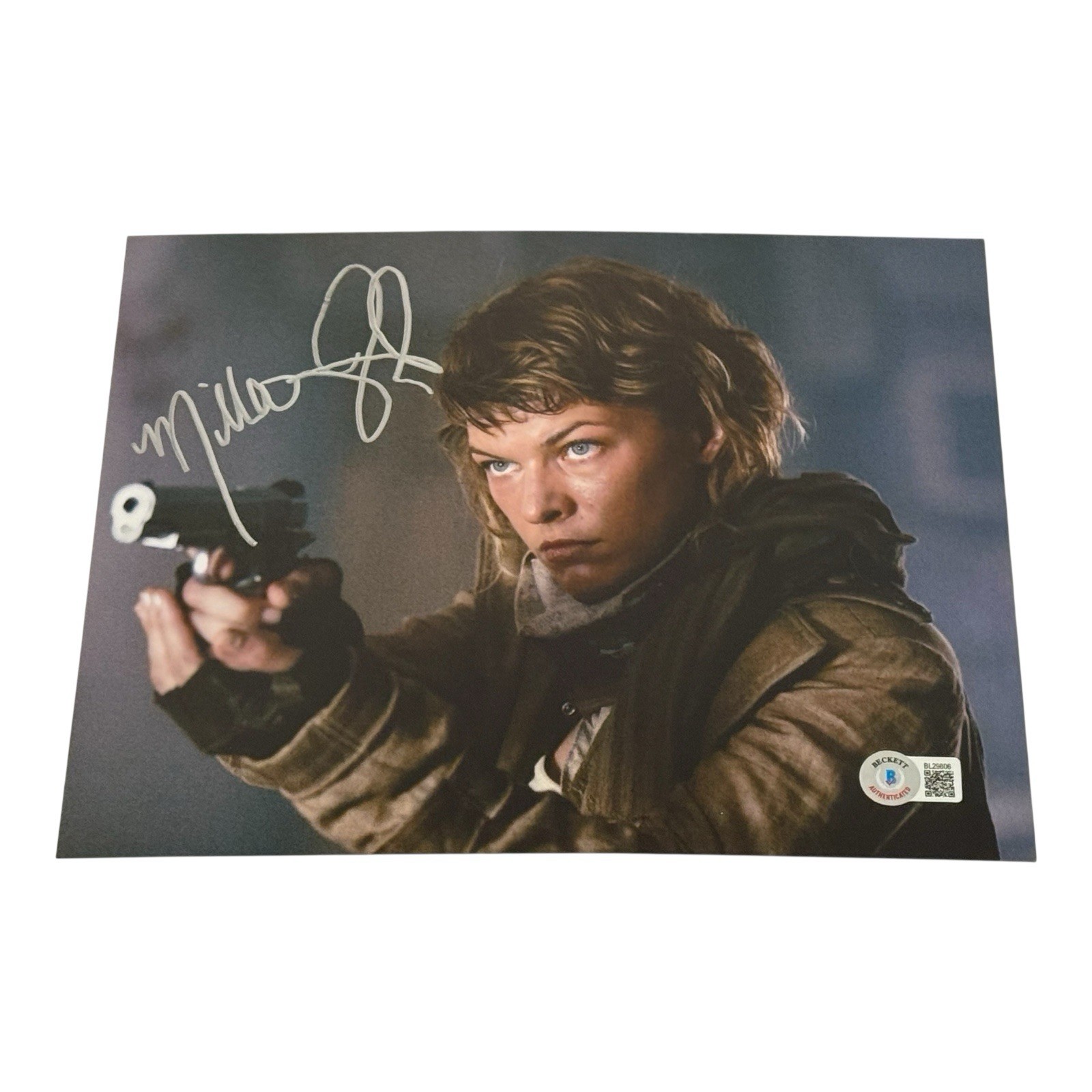 Milla Jovovich Resident Evil Autographed Signed 8x10 Photo Beckett COA