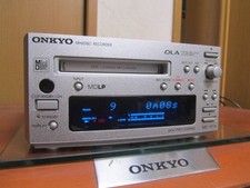ONKYO MD-101A Mini Disc Player Deck Recorder Working Confirmed Unit only. USED