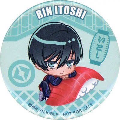 BLUELOCK Rin Itoshi Can Badge Pins Prize collectible