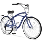 MOONCOOL Adults Beach Cruiser Bike, 26 inch Commuter Bicycle 7-Speed City Bikes