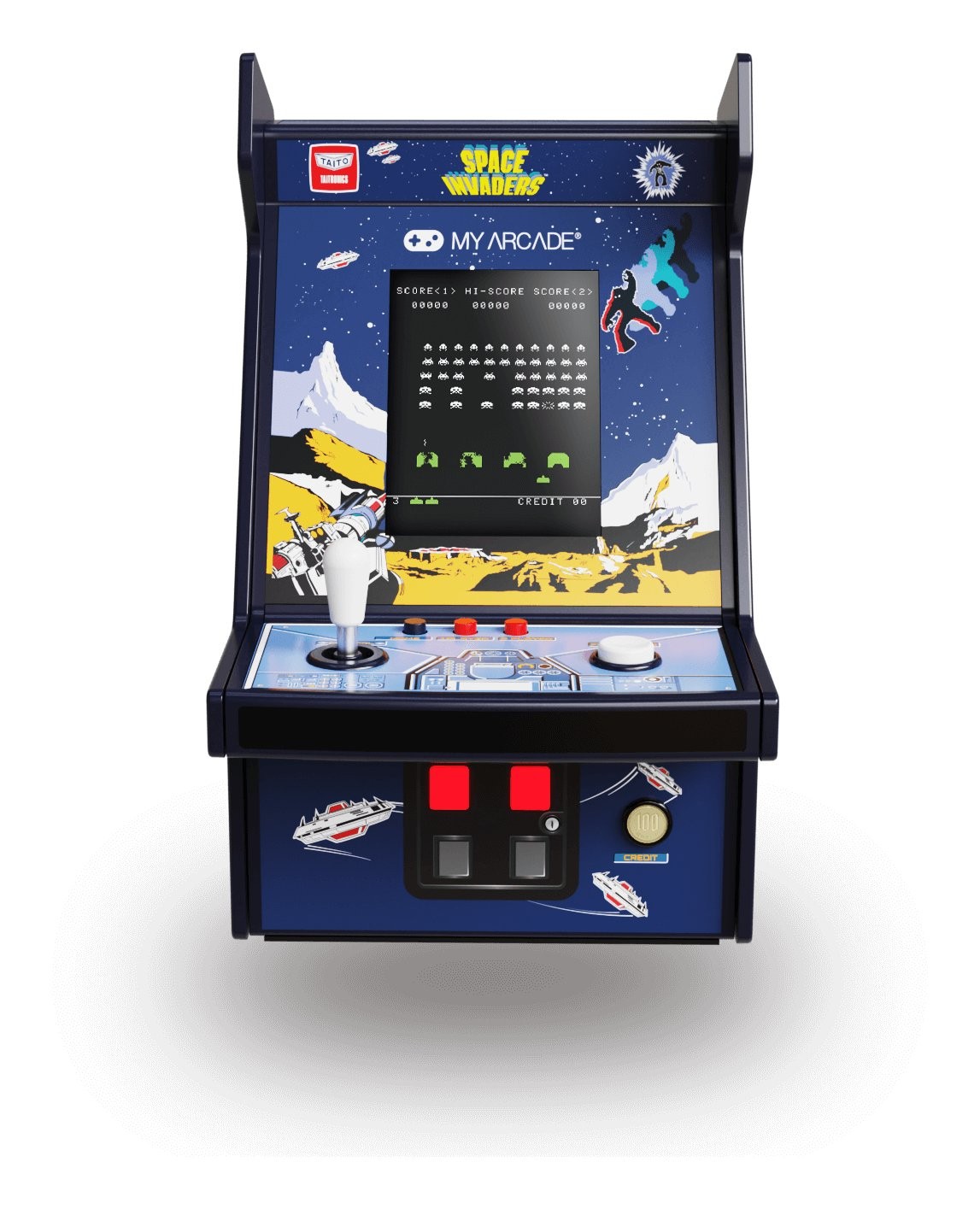 Mini Console Space Invaders Micro Player Pro DGUNL-7004 USB-C 2.75" - 3