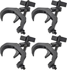 Heavy Duty Black Stage Light Clamps 4PCS 330lb 1.57-2.36 In Stage Light