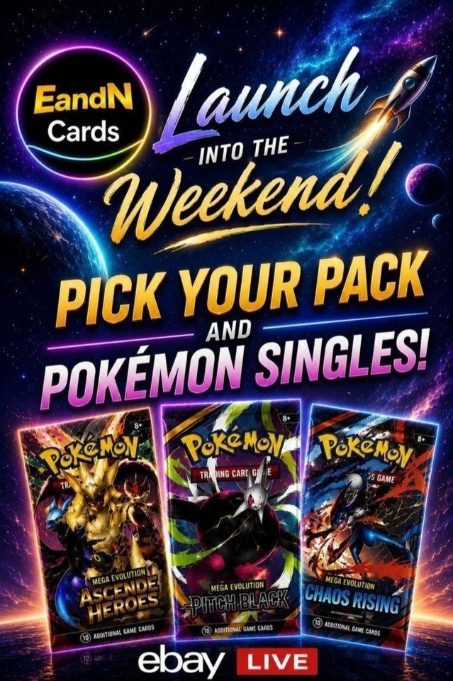🚀 Launch Into the Weekend! Pick Your Pack & Pokémon Singles 🎴