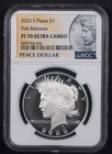 2023-S PEACE DOLLAR***NGC PF 70 ULTRA CAMEO