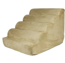 Snoozer Pet Products Orthopedic Scalloped Dog Ramp Large, Camel