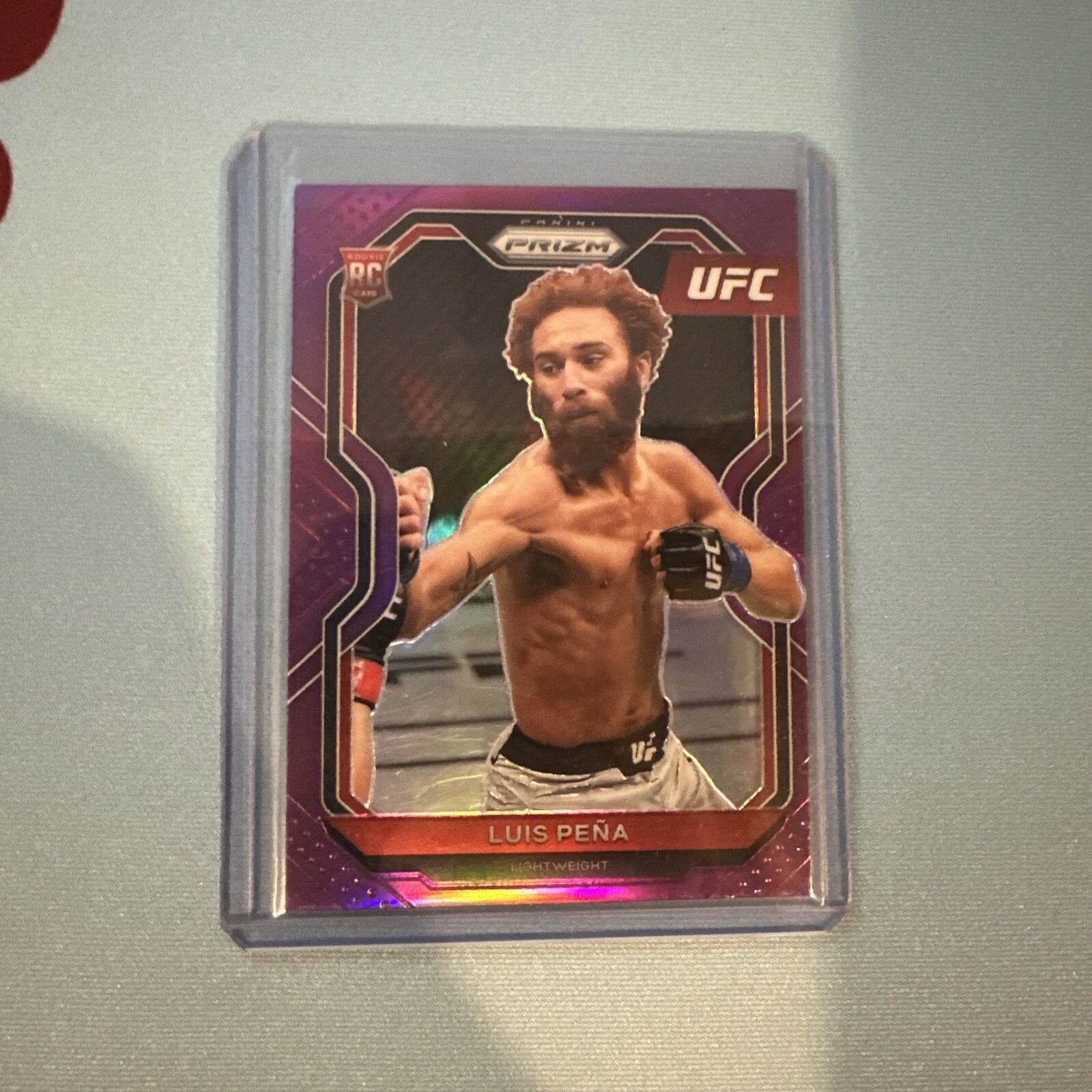 2021 Panini Prizm UFC Purple Prizm /149 Luis Pena #27 Rookie RC