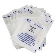Dental Orthodontic Super Elastic White Teeth Color Coated Niti Arch Wire Round