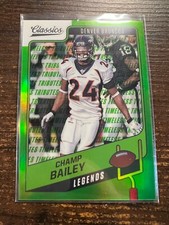 AB139,089 - 2021 Classics Timeless Tributes Green #128 Champ Bailey #/20 LEG