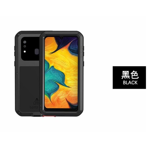 Gorilla Glas Robust Metall Aluminium Etui Abdeckung für Samsung Galaxy A20 A30 - Bild 11 von 18