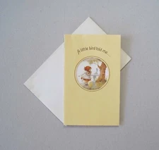 Gretchen A Little Bird Told Me American Greetings Birthday Card Envelope 1976