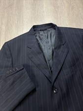ERMENEGILDO ZEGNA Sport Coat Jacket Men  s 42 R Travel Blazer Navy Blue Italy