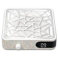 CHRISTINE SHELLY Nail Dust Collector, Powerful Vacuum Fan Vent