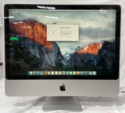 Apple iMac 2.66 GHz Core 2 Duo 24'' 4 GB RAM 499 GB HD OS X 10.11 El Capitan