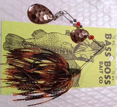 TWO DOMINATOR BASS BOSS SPINNERBAITS-CUSTOM SIZE AND COLORS FROM MENU