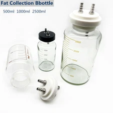 Fat Collection Autoclavable Canister + Silicagel Hose tube Liposuction tools