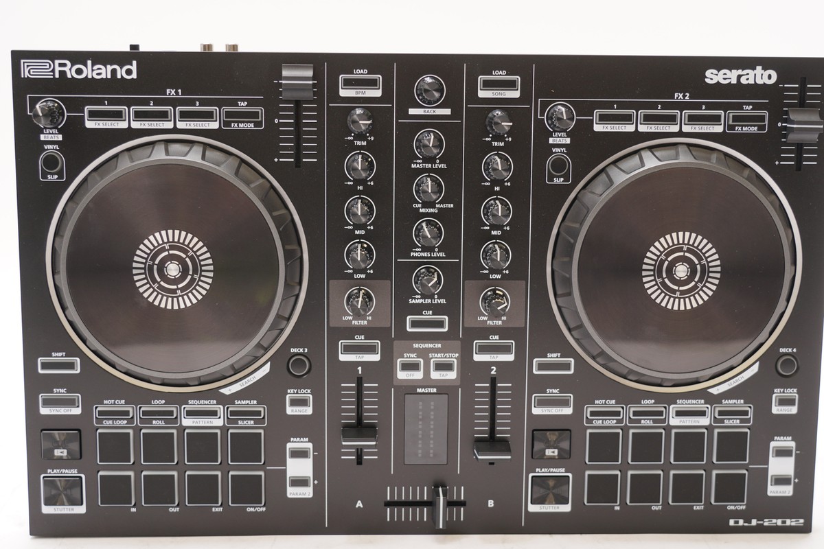 Roland DJ-202 Lightweight Design Two-Channel Four-Deck Serato DJ