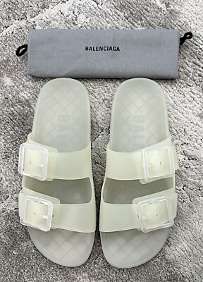 Authentic Balenciaga Mallorca Rubber Mens Sandals/Slide EU44 US11